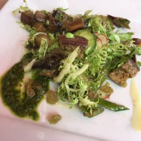 Gluten-free salad from Locanda del Lago